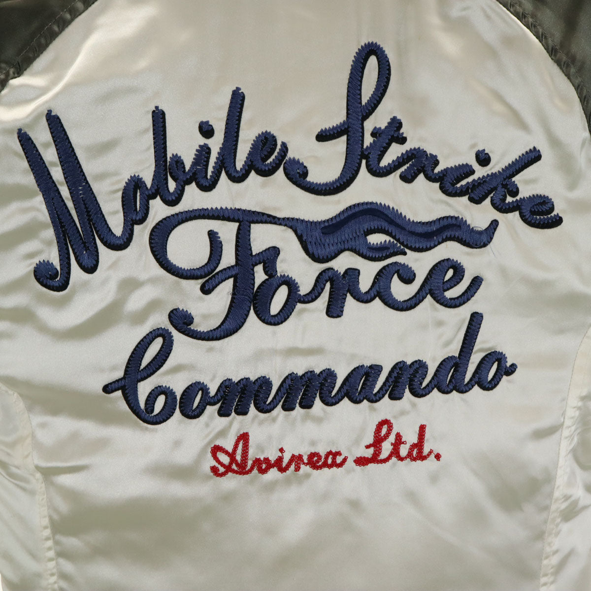 AVIREX アヴィレックス バック 刺繍 ブルゾン M グレー系 メンズ