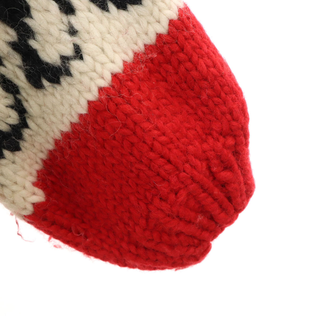 KANATA カナタ カナダ製 オオカミ ウルフ カウチンジャケット レッド メープルボタン セーター アニマル柄 メンズ