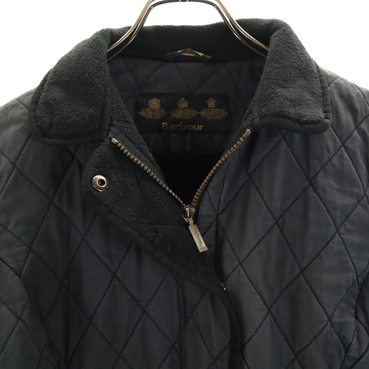 Barbour バブアー ライナー キルティングジャケット 8 チャコールグレー SOFT DURACOTTON POLARQUILT レディース