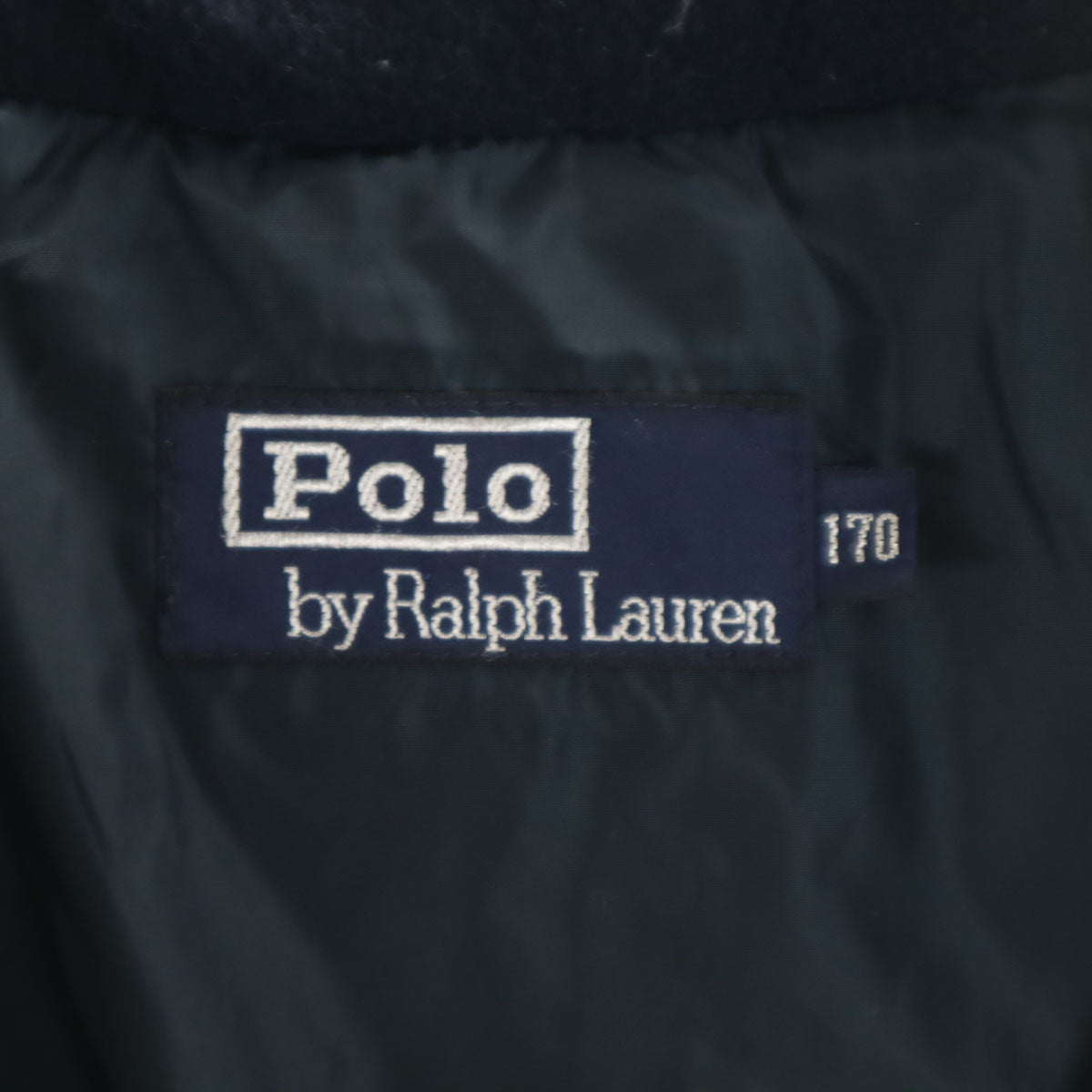 Polo by Ralph Lauren ポロバイラルフローレン チェック柄 ダウンジャケット 170 ネイビー系 キッズ