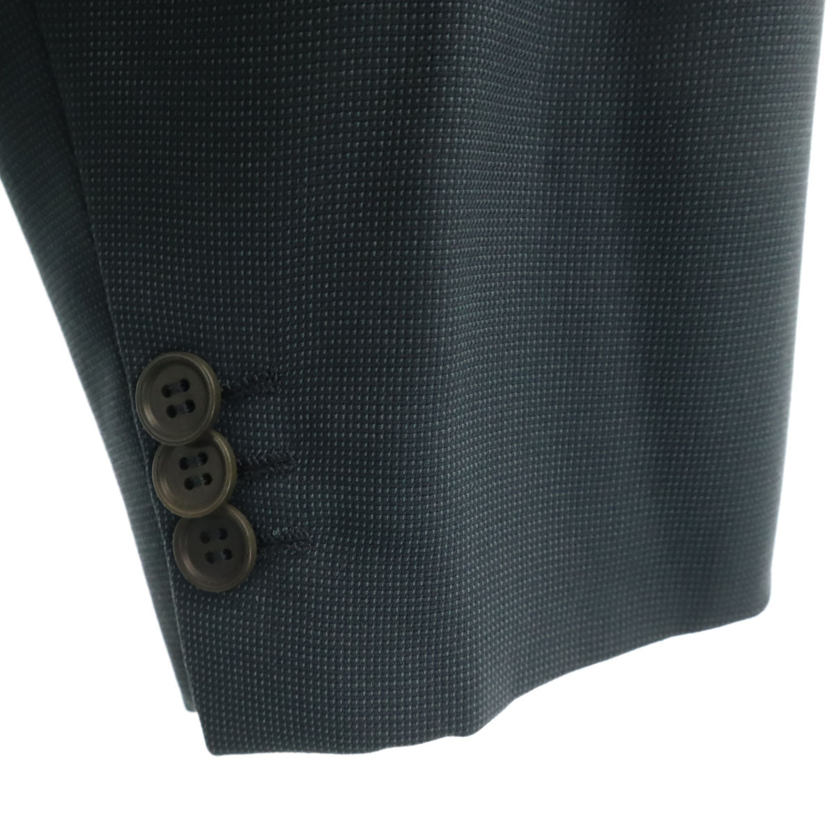 GIORGIO ARMANI ジョルジオアルマーニ イタリア製 ウールブレンド スーツ 上下 セットアップ 48 グレー ハンガー付き メンズ