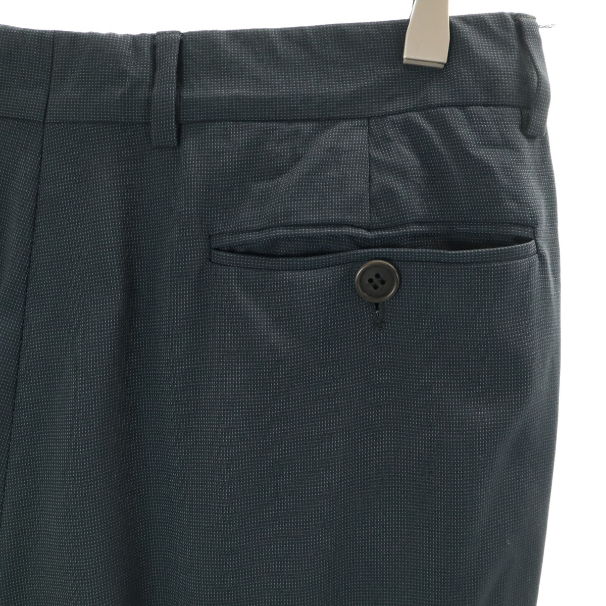 GIORGIO ARMANI ジョルジオアルマーニ イタリア製 ウールブレンド スーツ 上下 セットアップ 48 グレー ハンガー付き メンズ