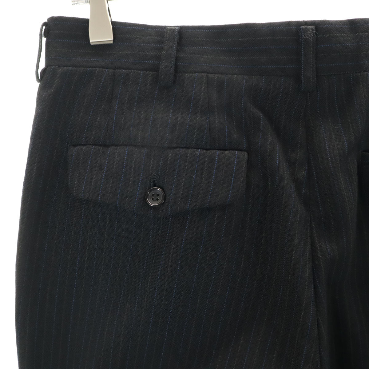 COMME des GARCONS HOMME コムデギャルソンオム 90s 1997年 日本製 ウール100％ オールド ストライプ柄 スーツ 上下 セットアップ M ブラック メンズ