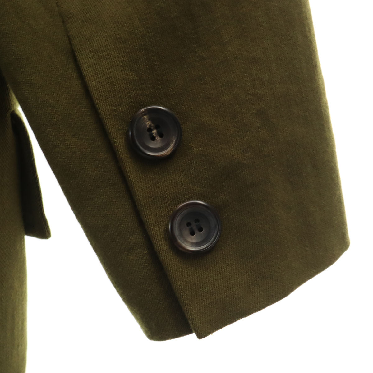 GIVENCHY Life ジバンシィライフ 90s ウール100％ オールド スカートスーツ 上下 セットアップ 11号 オリーブ レディース