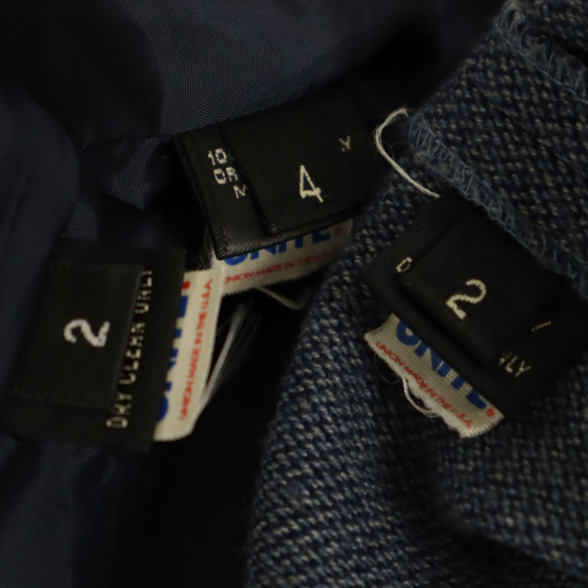 RALPH LAUREN ラルフローレン USA製 パンツスーツ 上下 セットアップ 4/2 ネイビー系 3点セット レディース