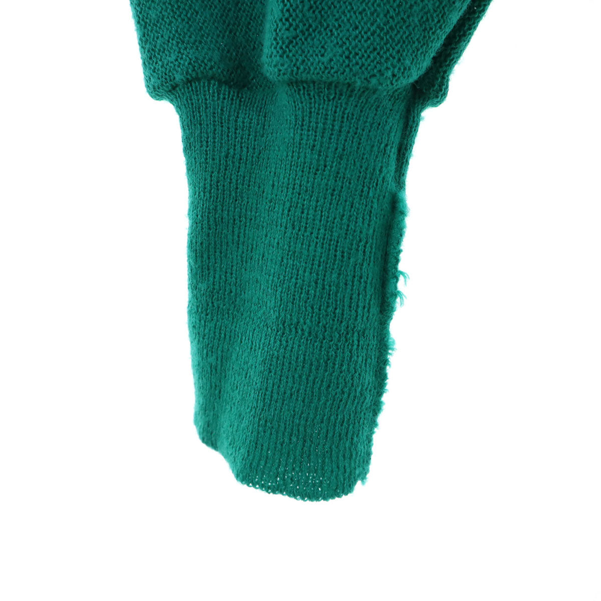 THE FOX COLLECTION ザフォックスコレクション 70s 80s USA製 ヴィンテージ 長袖 ニットカーディガン L グリーン メンズ