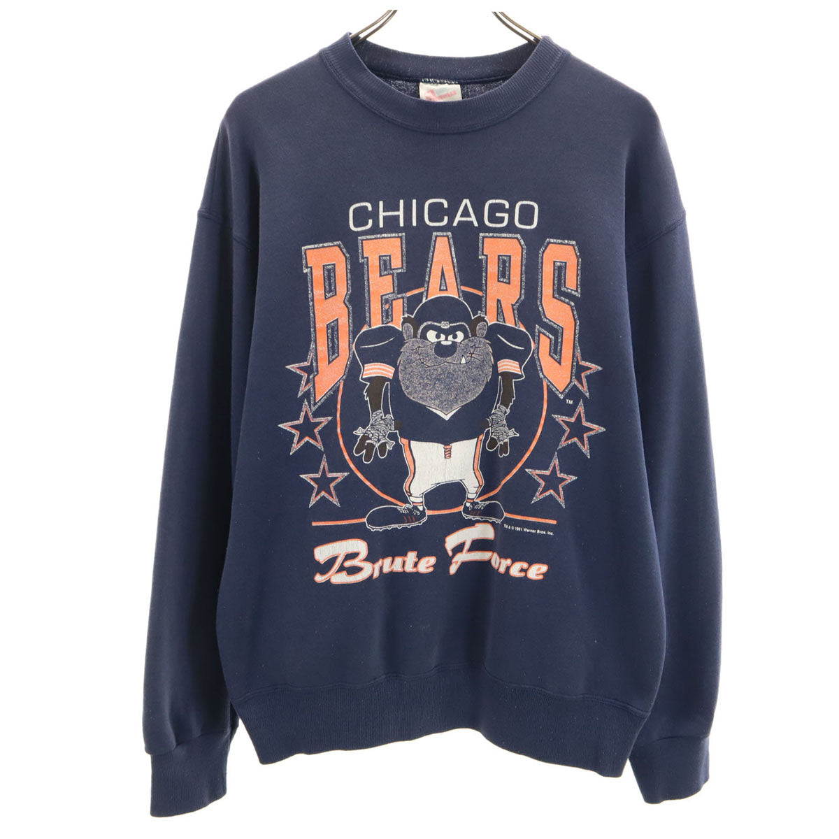 Hanes ヘインズ 90s ワーナーブラザーズ 長袖 トレーナー ネイビー レディース