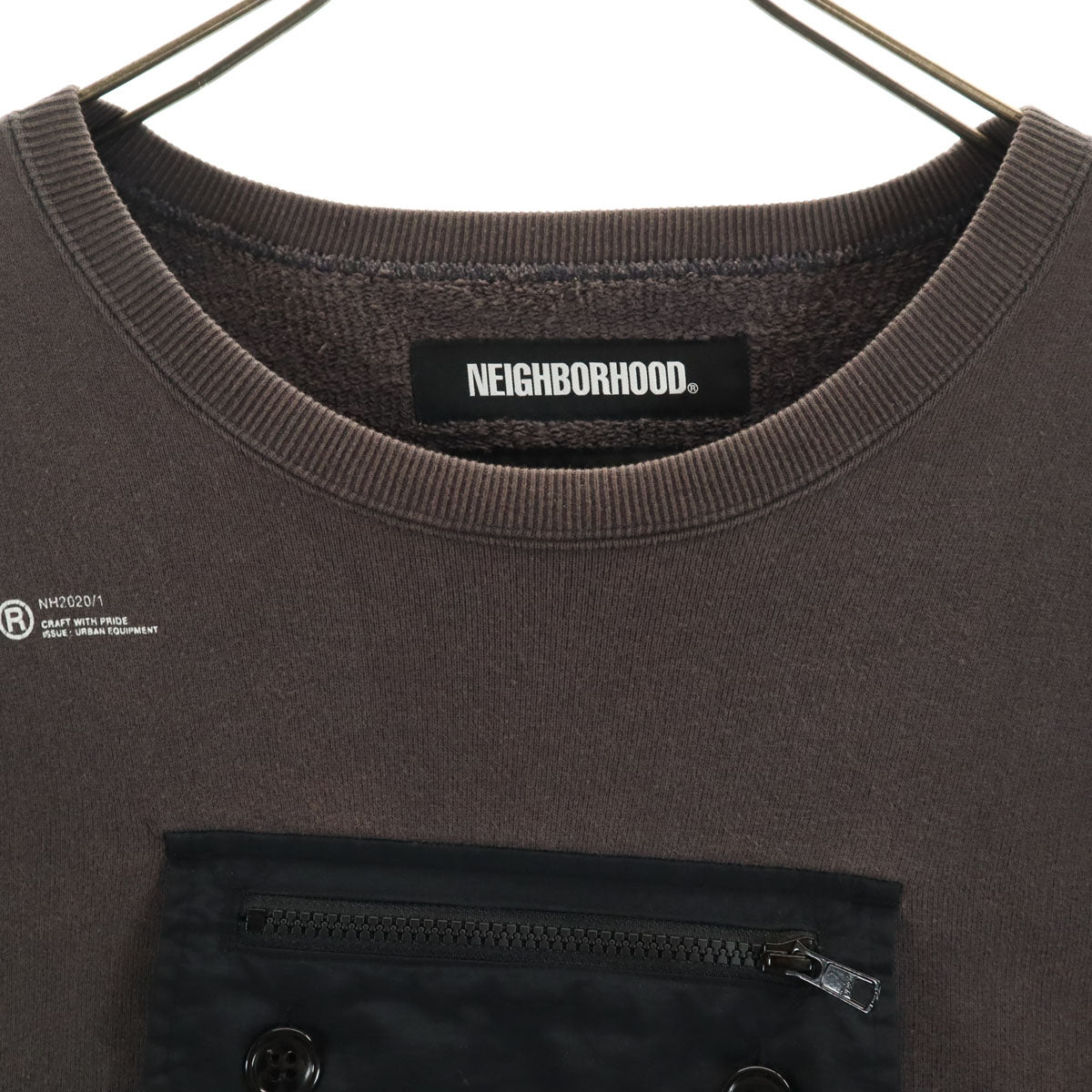 NEIGHBORHOOD ネイバーフッド 日本製 長袖 トレーナー L チャコール スウェット メンズ