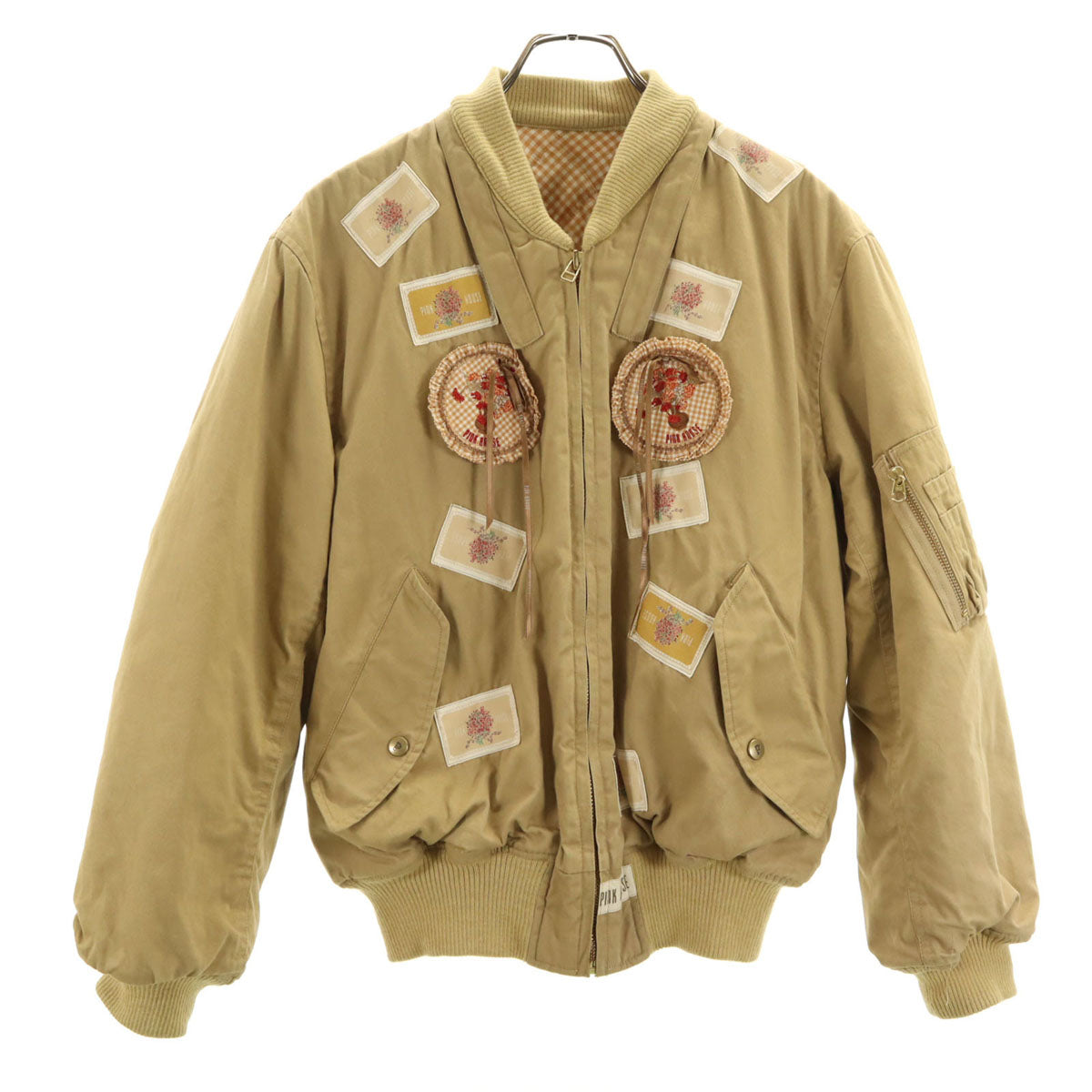 PINK HOUSE ピンクハウス 日本製 ブルゾン ベージュ 薄中綿入り レディース