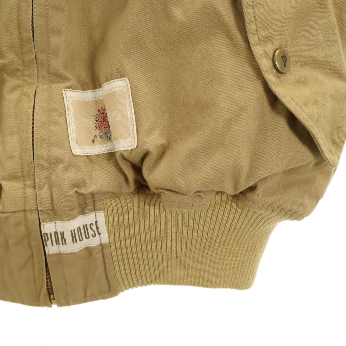 PINK HOUSE ピンクハウス 日本製 ブルゾン ベージュ 薄中綿入り レディース