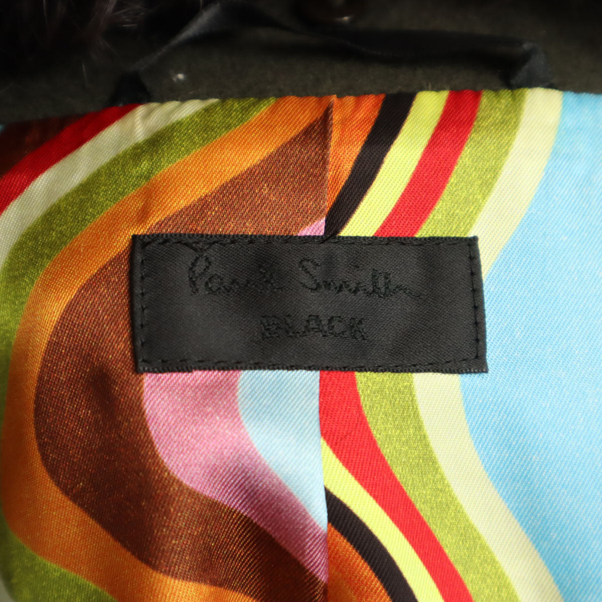 美品 Paul Smith BLACK ポールスミス ブラック ロングコート 42 カーキ レディース