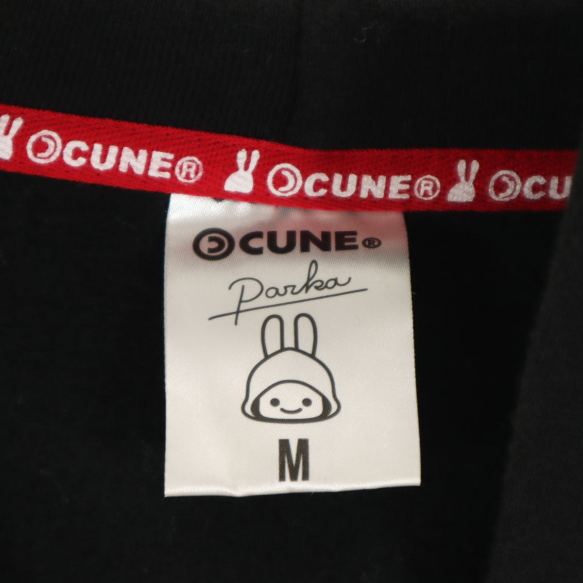 CUNE キューン 長袖 スウェットパーカー M ブラック 裏起毛 レディース