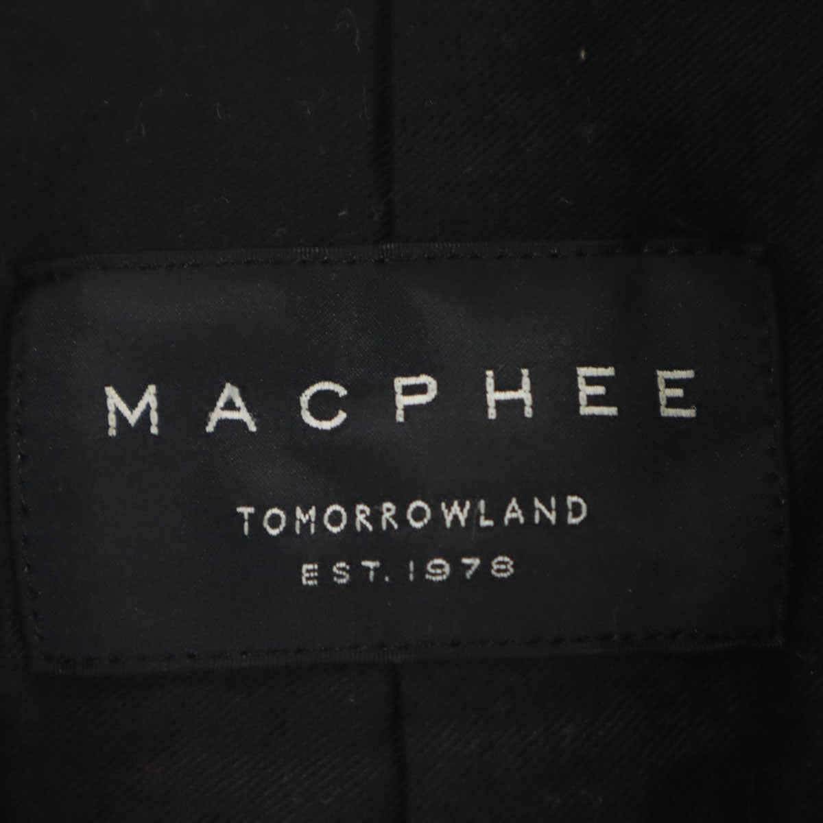 MACPHEE マカフィー 羊革レザー ライダースジャケット 36 ブラック トゥモローランド レディース