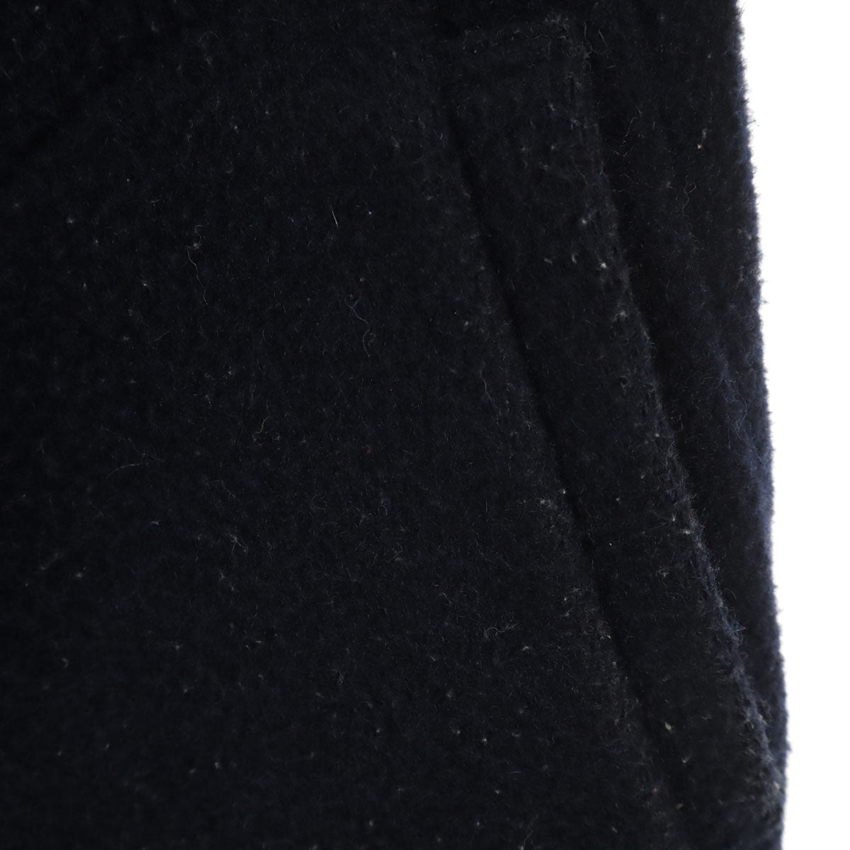 Danton ダントン 日本製 ウールモッサ コート 34 濃紺 レディース