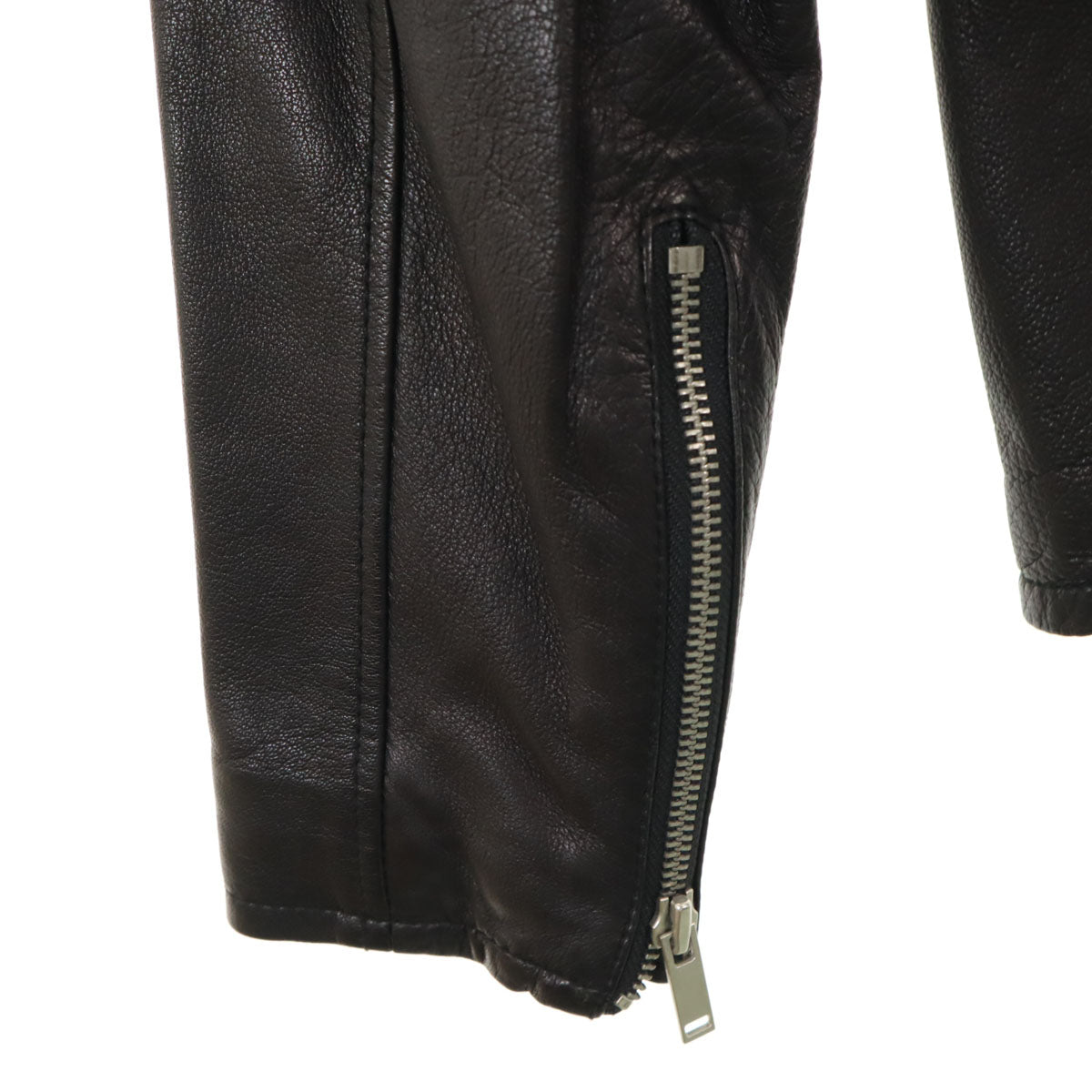 JOURNAL STANDARD ジャーナルスタンダード 羊革 レザー ダブルライダースジャケット L ブラック メンズ