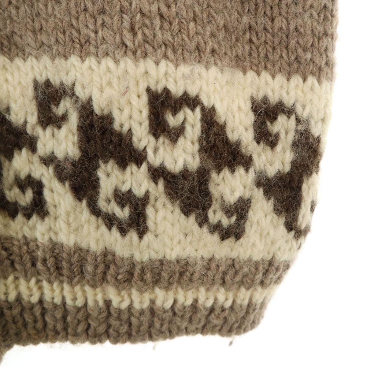 COXCOMB OUTDOOR WEAR オールド トナカイ柄 ショールカラー カウチンジャケット アイボリー トグルボタン レディース