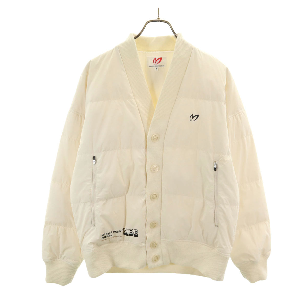 MASTER BUNNY EDITION マスターバニーエディション ダウンジャケット 4 ホワイト ゴルフ メンズ