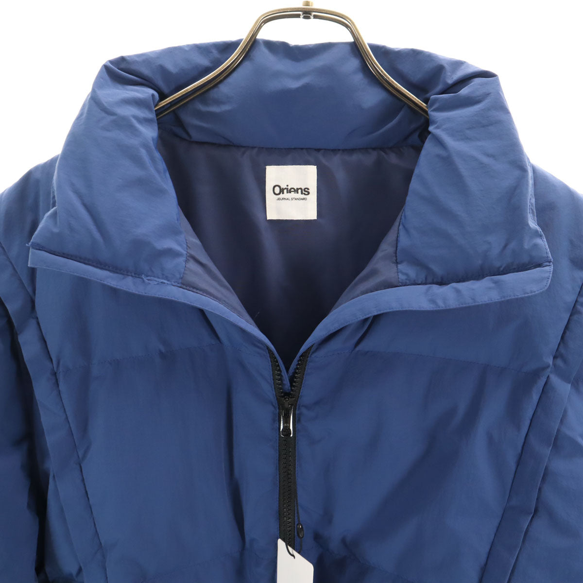 Oriens JOURNAL STANDARD オリエンス ジャーナルスタンダード 未使用 2WAY 中綿ジャケット L ブルー系 タグ付き メンズ