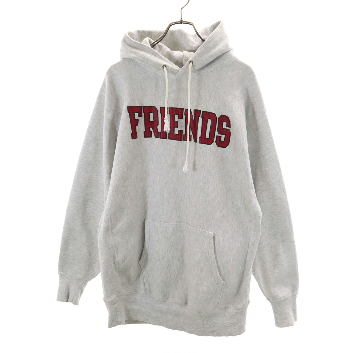 Champion チャンピオン 90s 刺繍タグ メキシコ製 オールド FRIENDS 長袖 リバースウィーブ スウェットパーカー XXL グレー ビッグサイズ メンズ