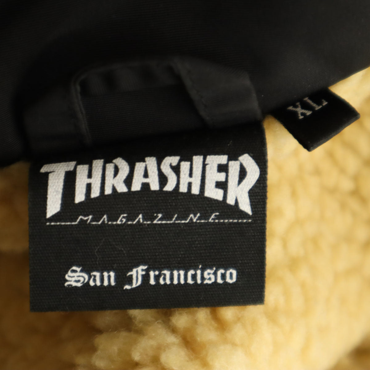 THRASHER スラッシャー コーチジャケット XL ブラック 裏ボア メンズ