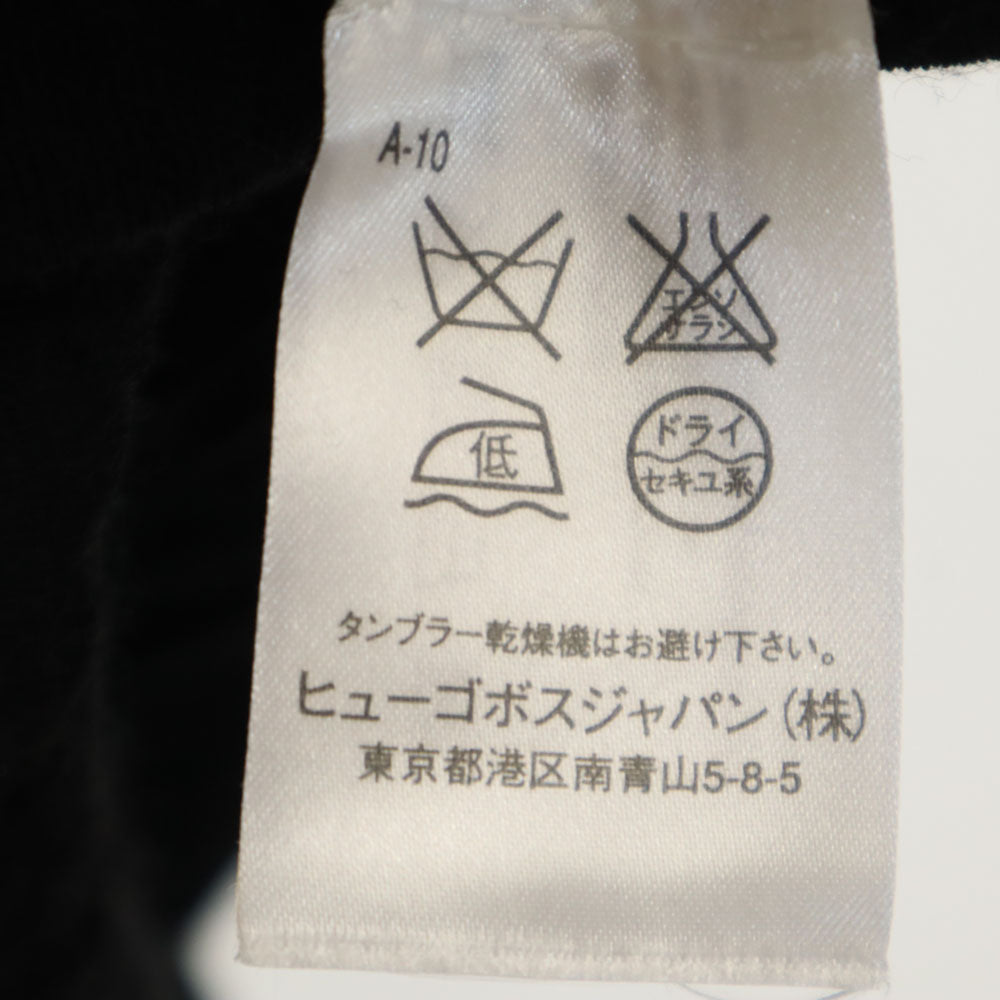 BOSS HUGO BOSS ボスヒューゴボス 長袖 Vネック カットソー S ブラック メンズ