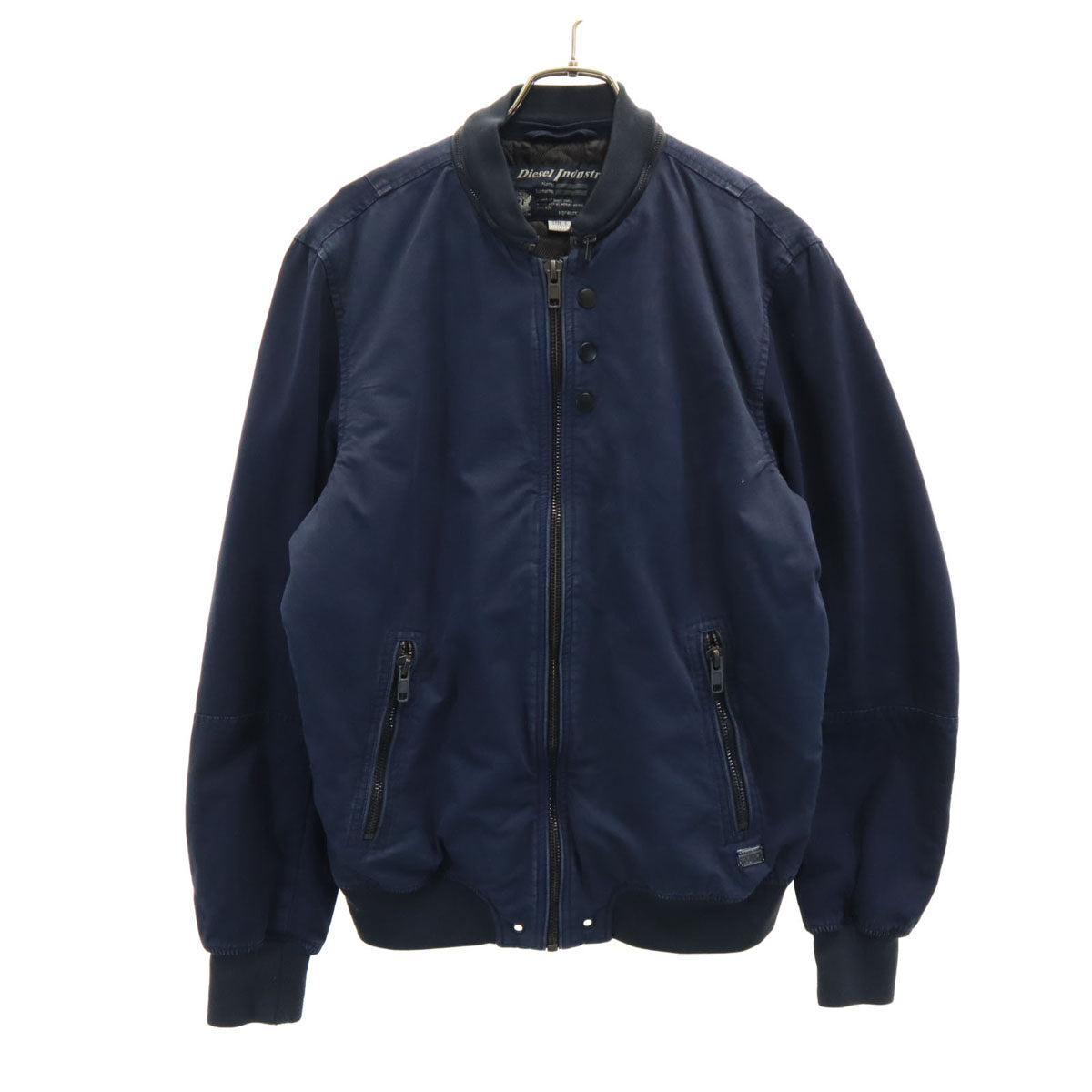 DIESEL ディーゼル ボンバー 中綿ジャケット S ネイビー メンズ