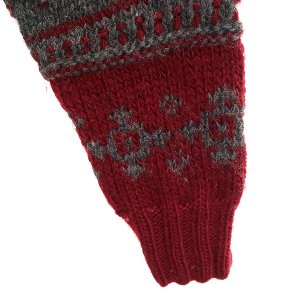 GAP ギャップ ノルディック柄 長袖 ニットカーディガン M グレー レディース