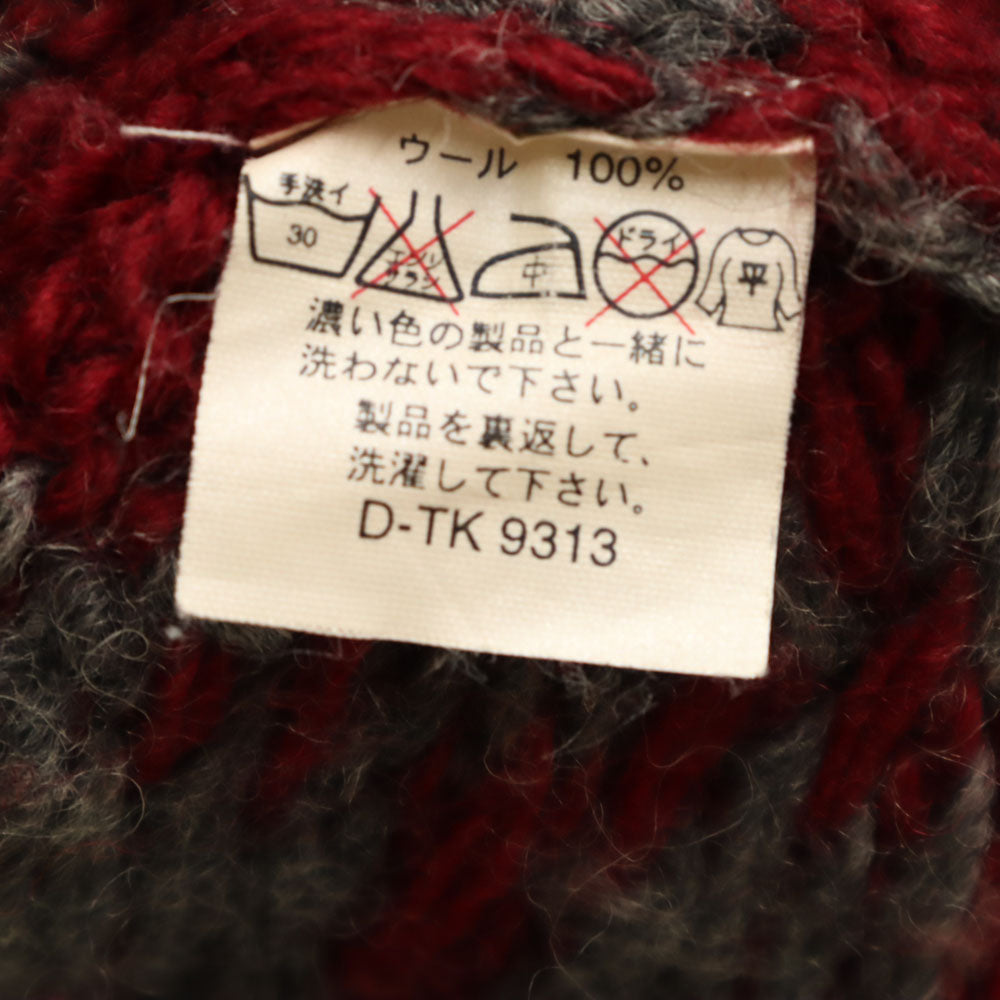 GAP ギャップ ノルディック柄 長袖 ニットカーディガン M グレー レディース