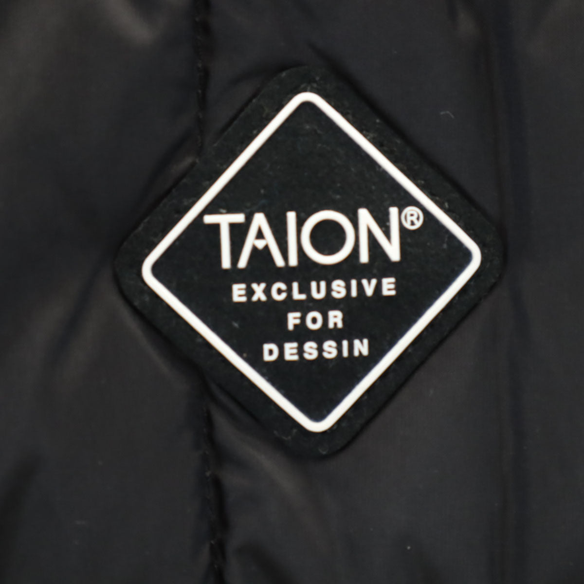 TAION タイオン インナー ダウンジャケット L ブラック 収納袋付き レディース