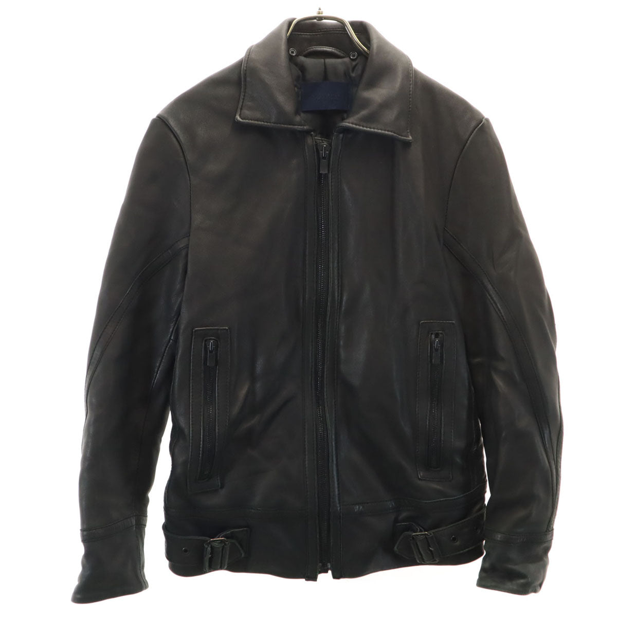 junhashimoto ジュンハシモト レザージャケット S ブラック nano universe メンズ