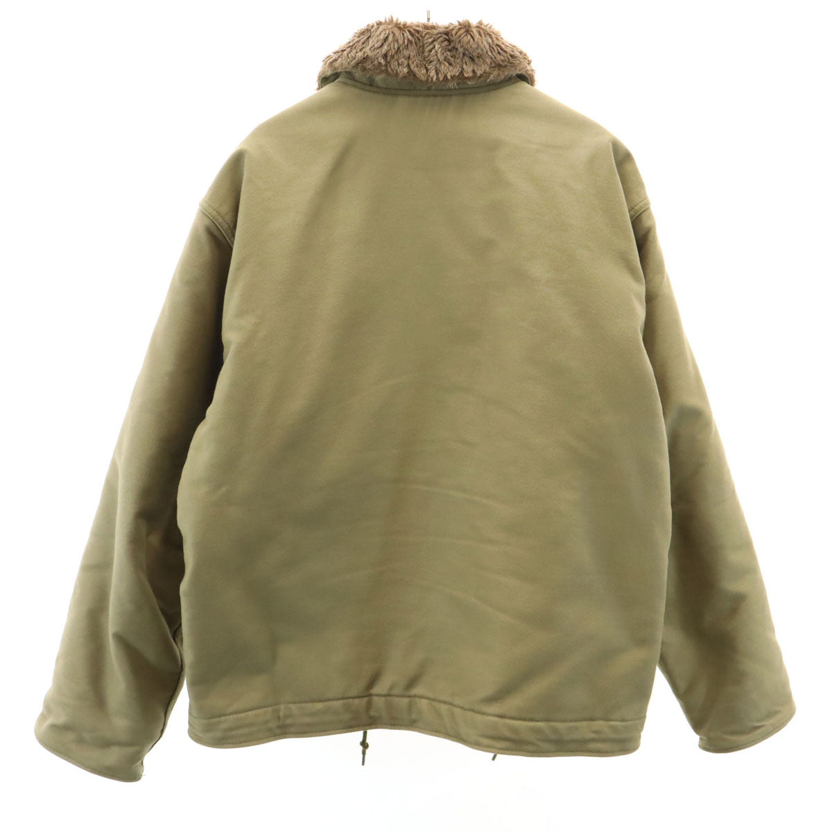 HOUSTON ヒューストン 日本製 N-1デッキ ジャケット 40 カーキ 裏ボア