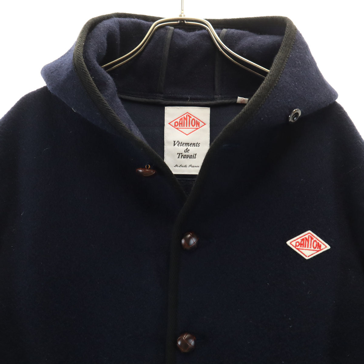 Danton ダントン 日本製 ウールモッサ ジャケット 40 ネイビー くるみボタン メンズ