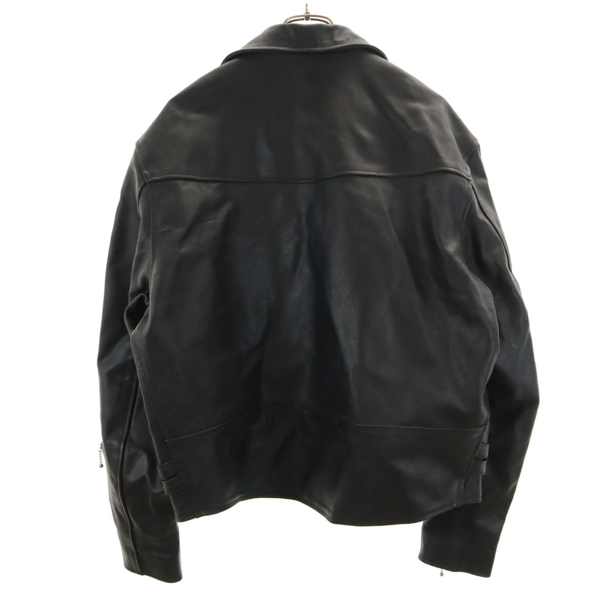 レザー ライダースジャケット 4L ブラック系 ビッグサイズ 裏
