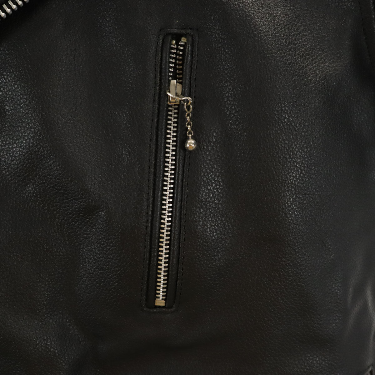 レザー ライダースジャケット 4L ブラック系 ビッグサイズ 裏キルティング メンズ