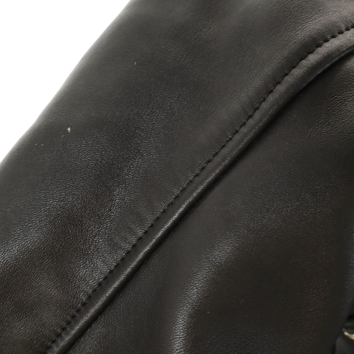 NANKAI ナンカイ レザージャケット M ブラック系 ライナー 裏キルティング メンズ