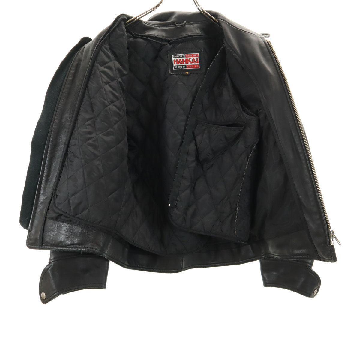 NANKAI ９レザージャケット ライダース ライナー付　キルティング　羊革本革 NANKAI ライダース レザージャケット キルティング ライナー付き
