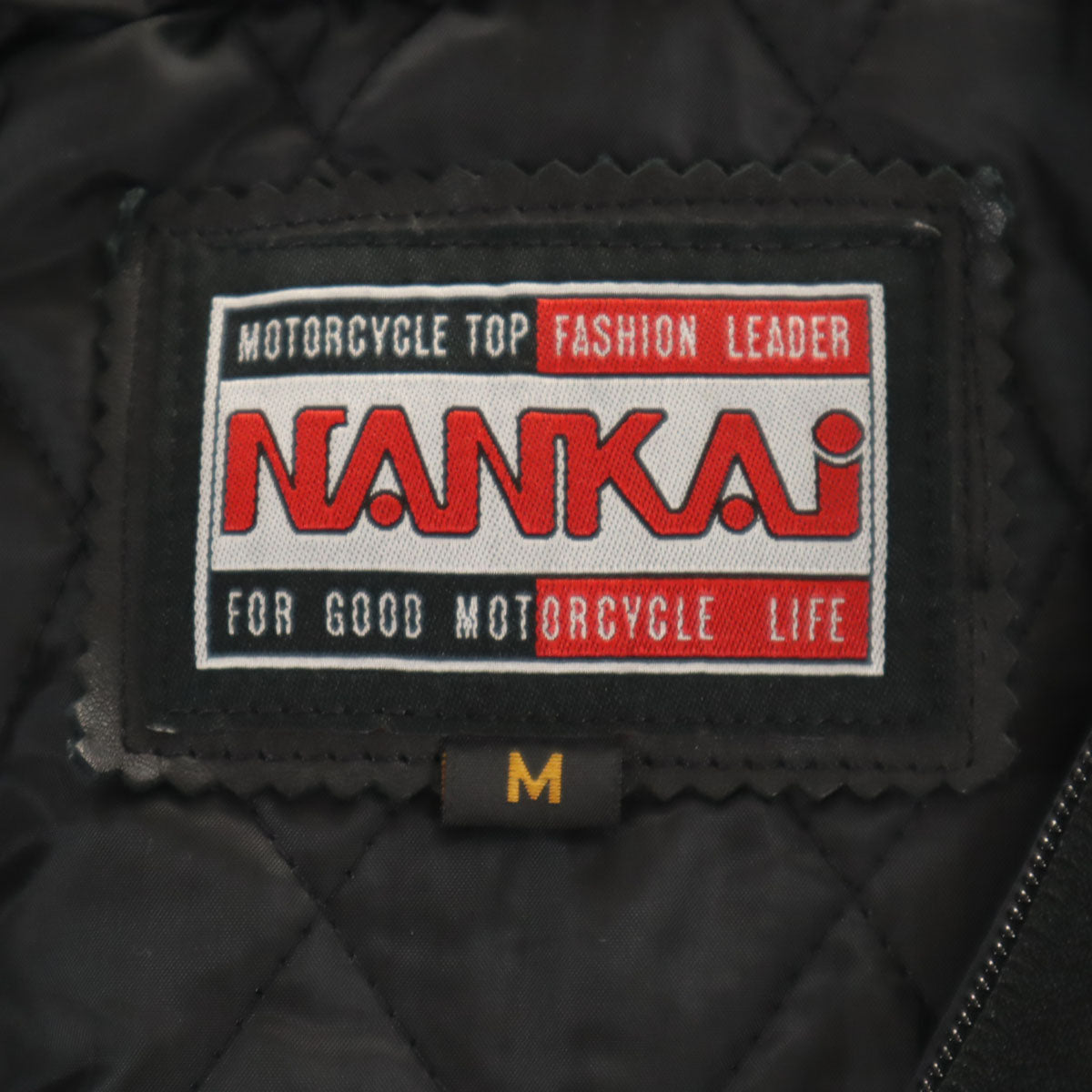 NANKAI ナンカイ レザージャケット M ブラック系 ライナー 裏キルティング メンズ