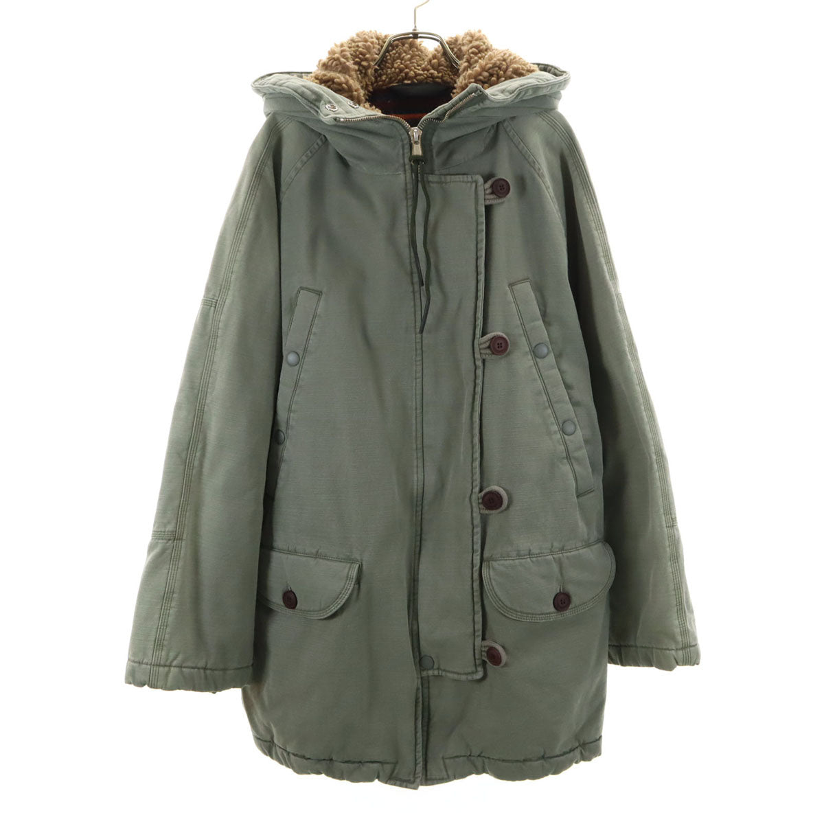 DIESEL ディーゼル ミリタリージャケット L カーキ レディース