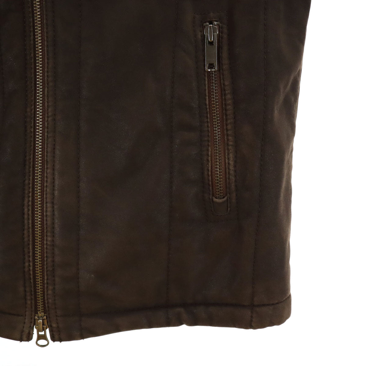 DKNY DONNA KARAN NEW YORK ダナキャランニューヨーク スエードレザージャケット S ブラウン メンズ