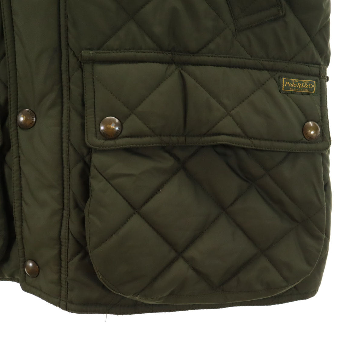 POLO RALPH LAUREN ポロラルフローレン キルティングジャケット M カーキ メンズ