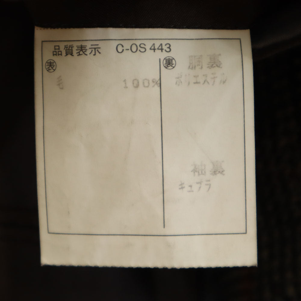 Pierre Cardin ピエールカルダン 日本製 チェック柄 ソフトツイード テーラードジャケット A5 グレー メンズ