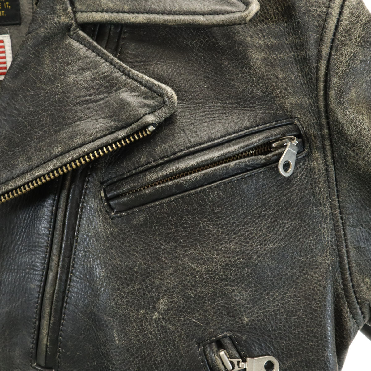 HUMAN BEING ヒューマンビーイング 90s オールド ライダースジャケット 40 ブラック系 メンズ