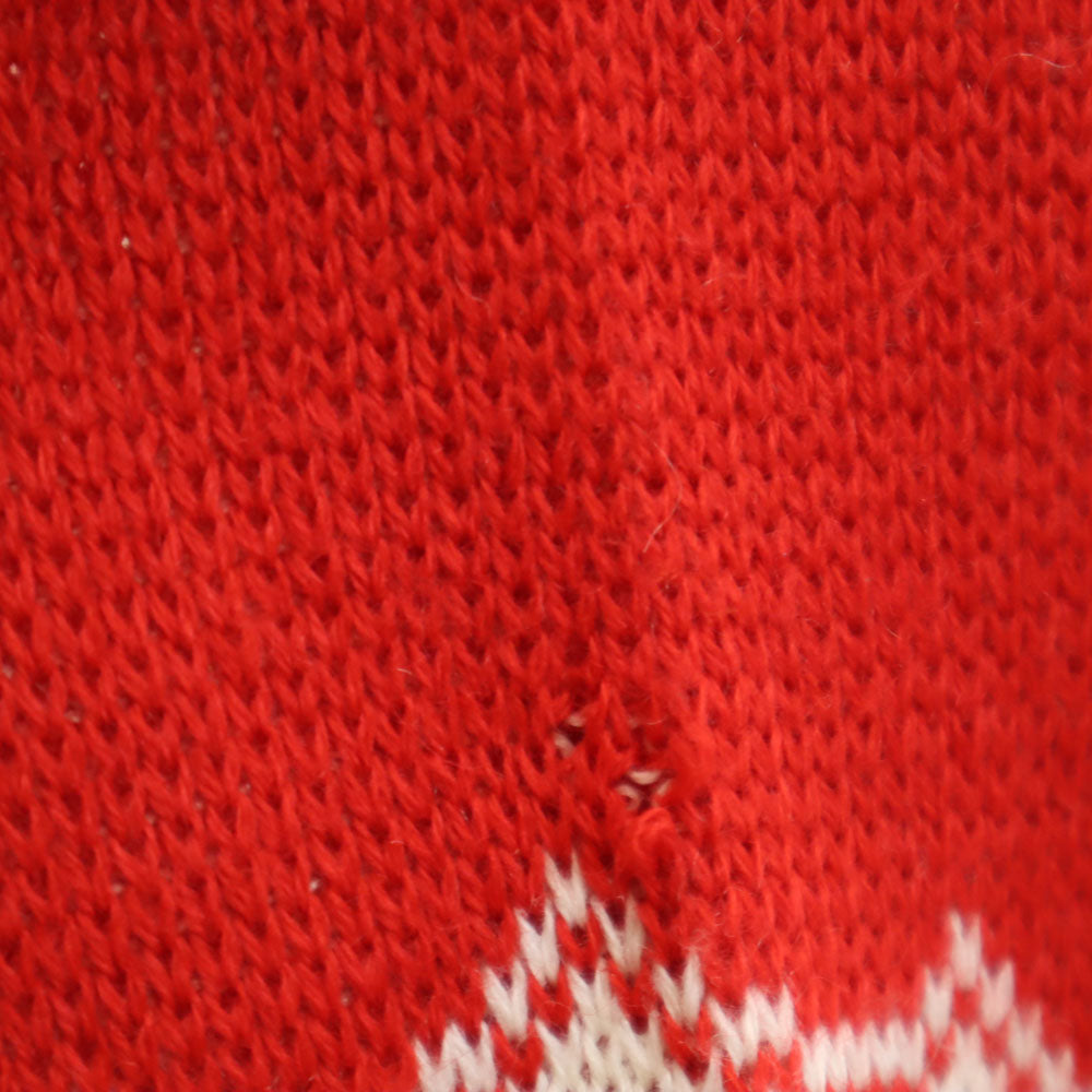 JOYRICH ジョイリッチ 総柄 長袖 セーター L レッド ニット メンズ