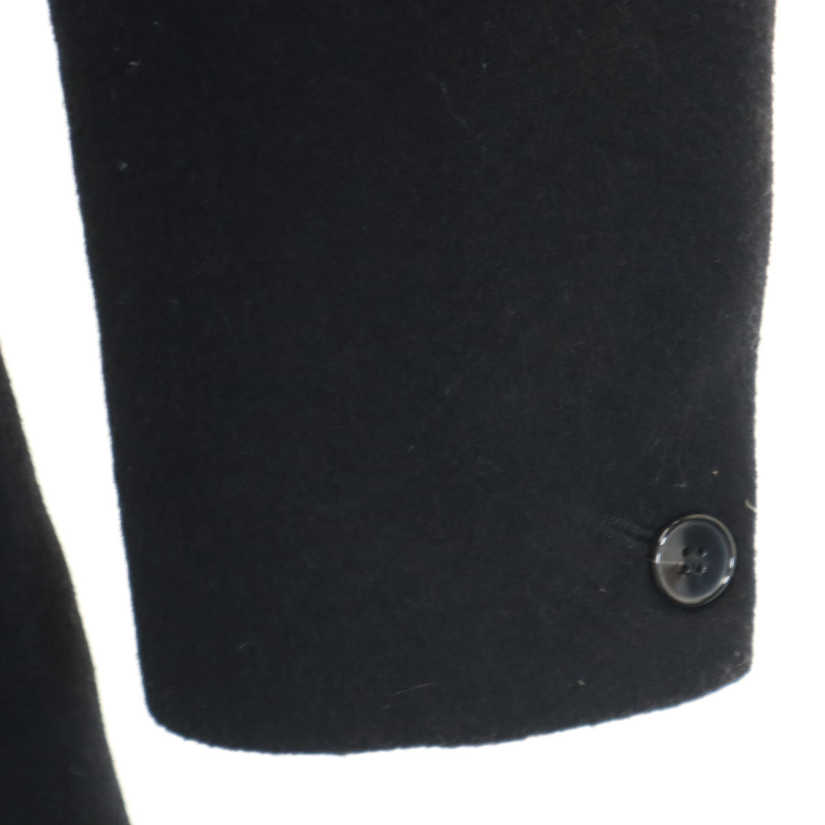 STUDIOUS ステュディオス 日本製 ウールブレンド チェスターコート 3 ブラック メンズ