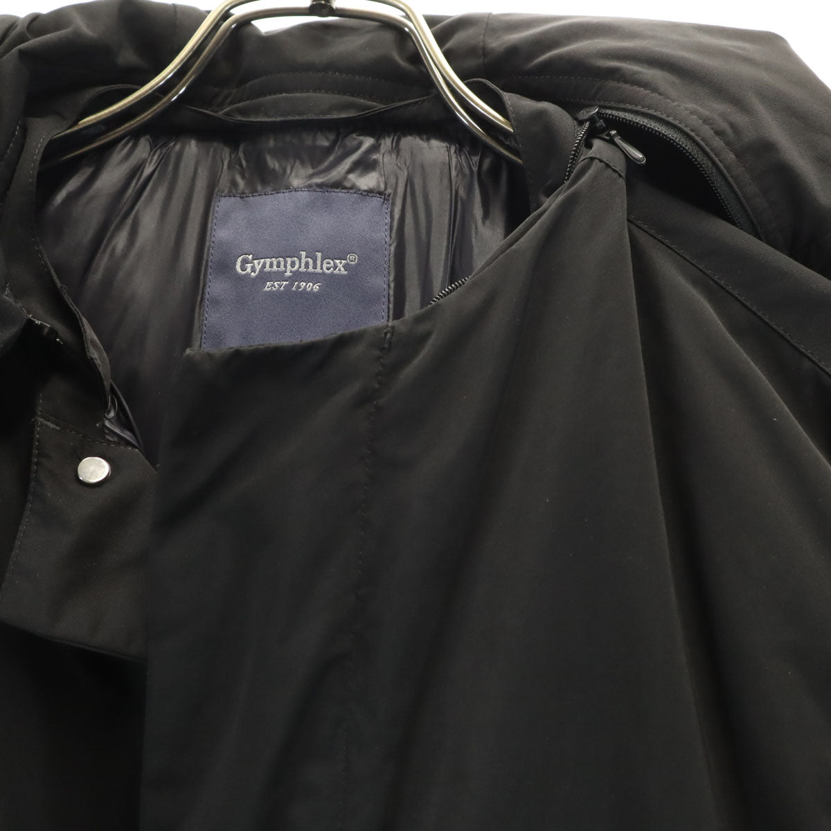 GYMPHLEX ジムフレックス フーディ ダウンジャケット 14 ブラック レディース