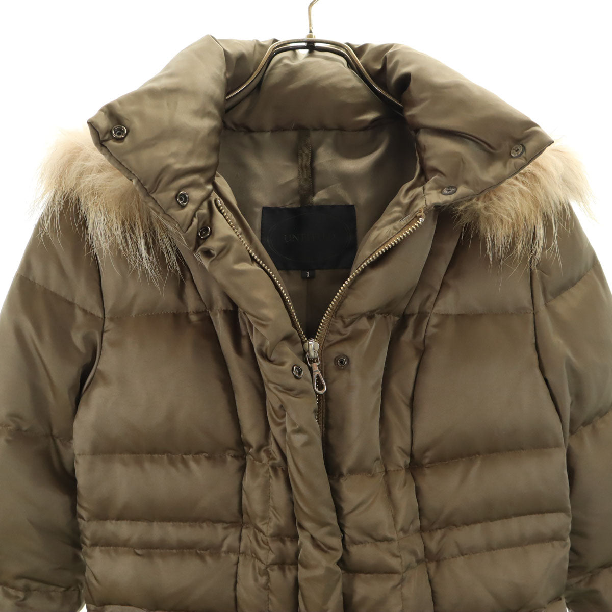 UNTITLED アンタイトル ダウンコート 1 オリーブ レディース