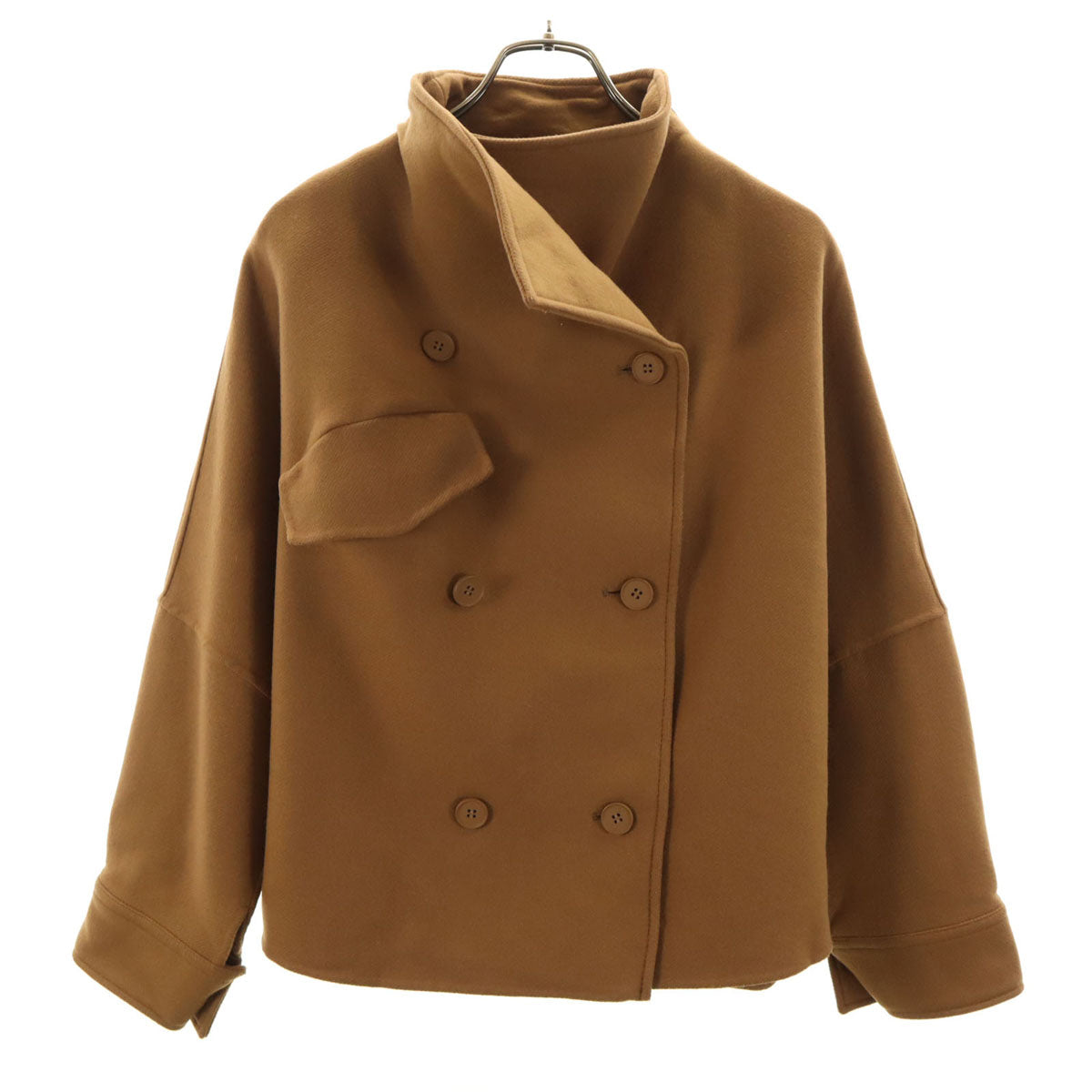 美品 STUNNING LURE スタニングルアー ウールコート 0 ブラウン系 レディース