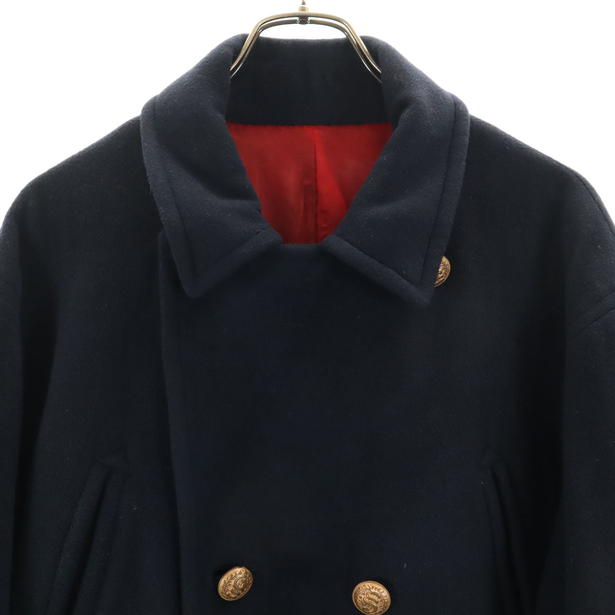 TAKESHI YAJIMA タケシヤジマ ピーコート 3 ネイビー メンズ