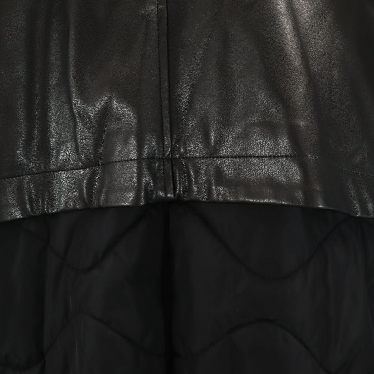 MAISON SPECIAL メゾンスペシャル 異素材コンビ レイヤリング プライムオーバーモッズ ブルゾン 2 ブラック レディース