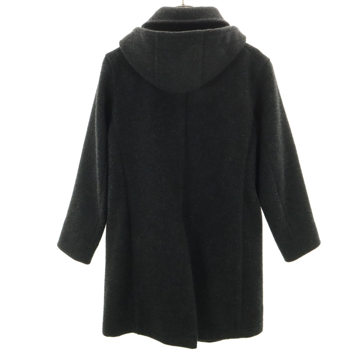 Danton ダントン 日本製 ウールモッサ コート 36 グレー 丸襟 くるみ